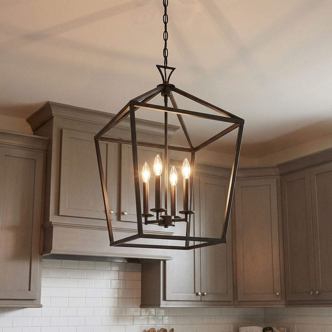 Savoy House - 3-421-4-89 - Four Light Pendant - Townsend - Matte Black