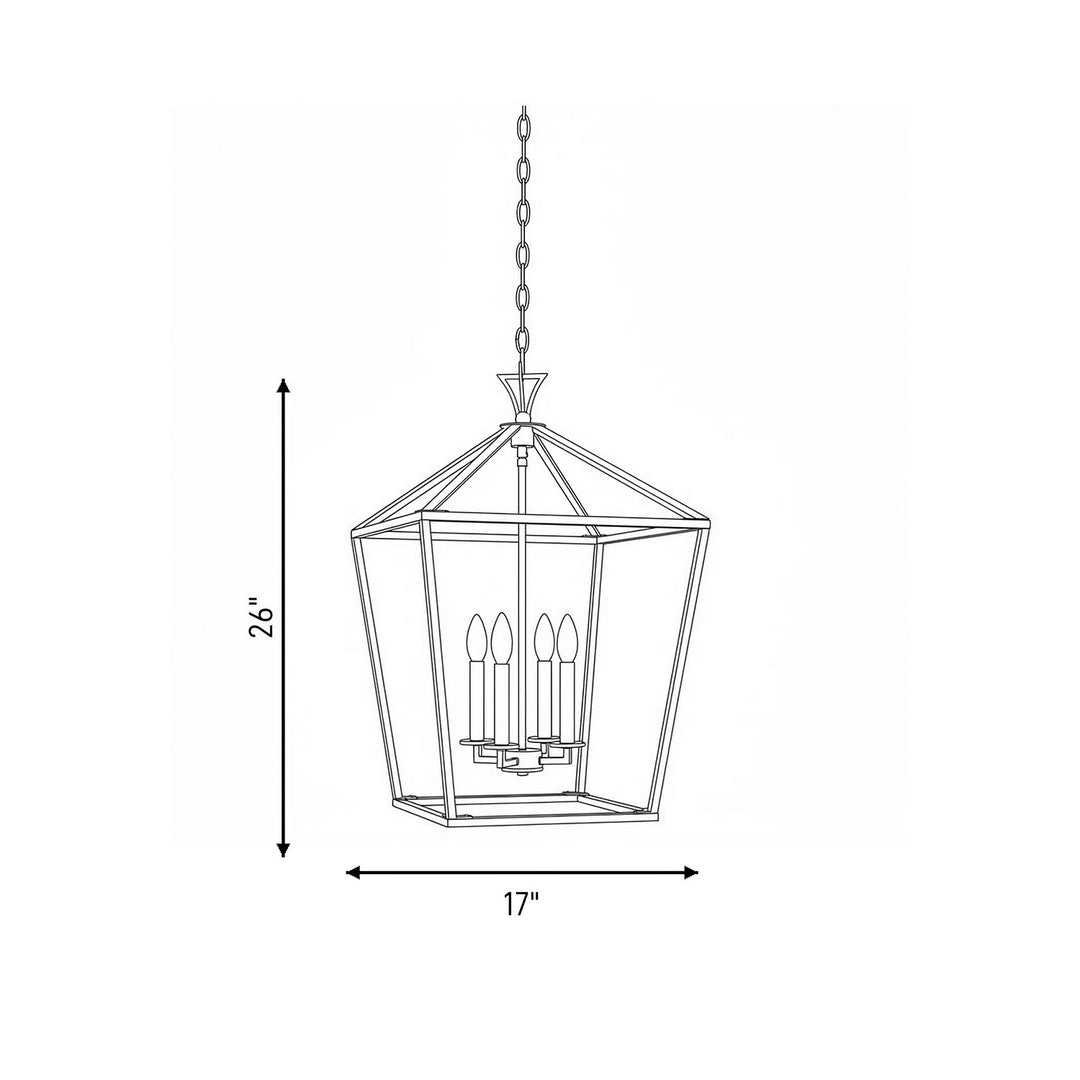 Savoy House - 3-421-4-89 - Four Light Pendant - Townsend - Matte Black