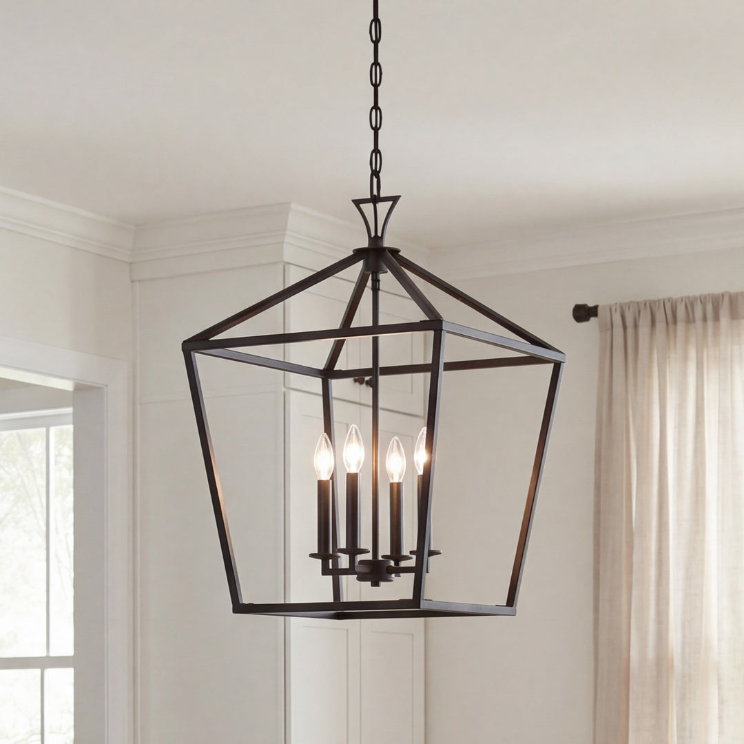 Savoy House - 3-421-4-89 - Four Light Pendant - Townsend - Matte Black