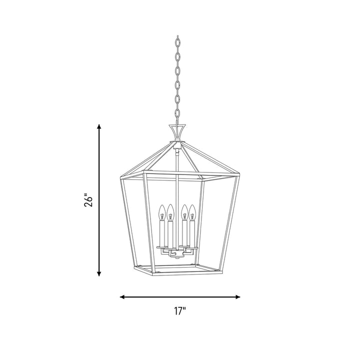 Savoy House - 3-421-4-89 - Four Light Pendant - Townsend - Matte Black