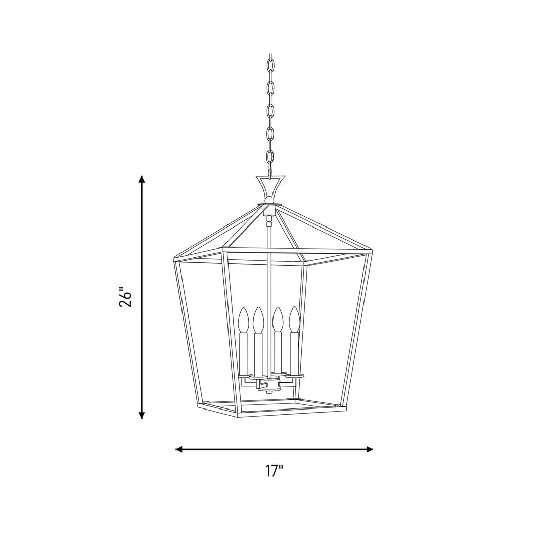 Savoy House - 3-421-4-SN - Four Light Pendant - Townsend - Satin Nickel
