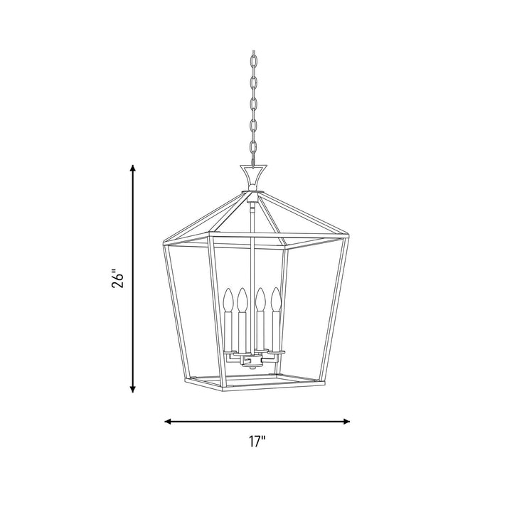 Savoy House - 3-421-4-SN - Four Light Pendant - Townsend - Satin Nickel