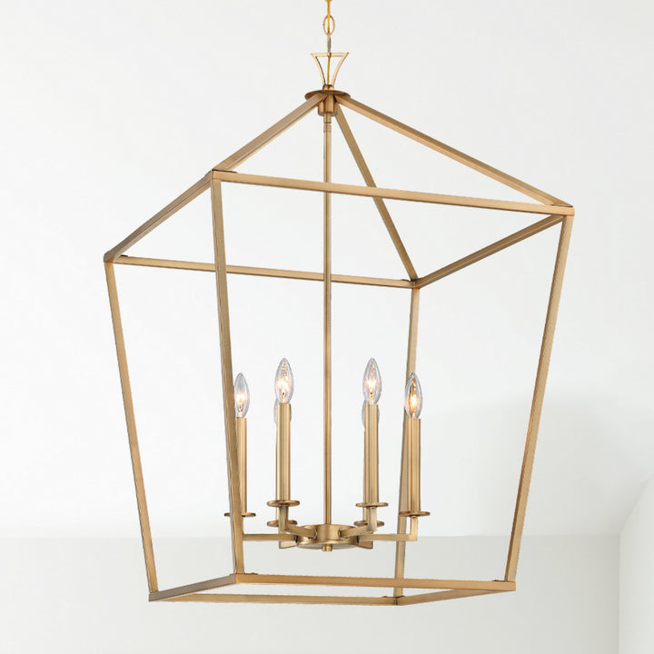 Savoy House - 3-422-6-322 - Six Light Pendant - Townsend - Warm Brass
