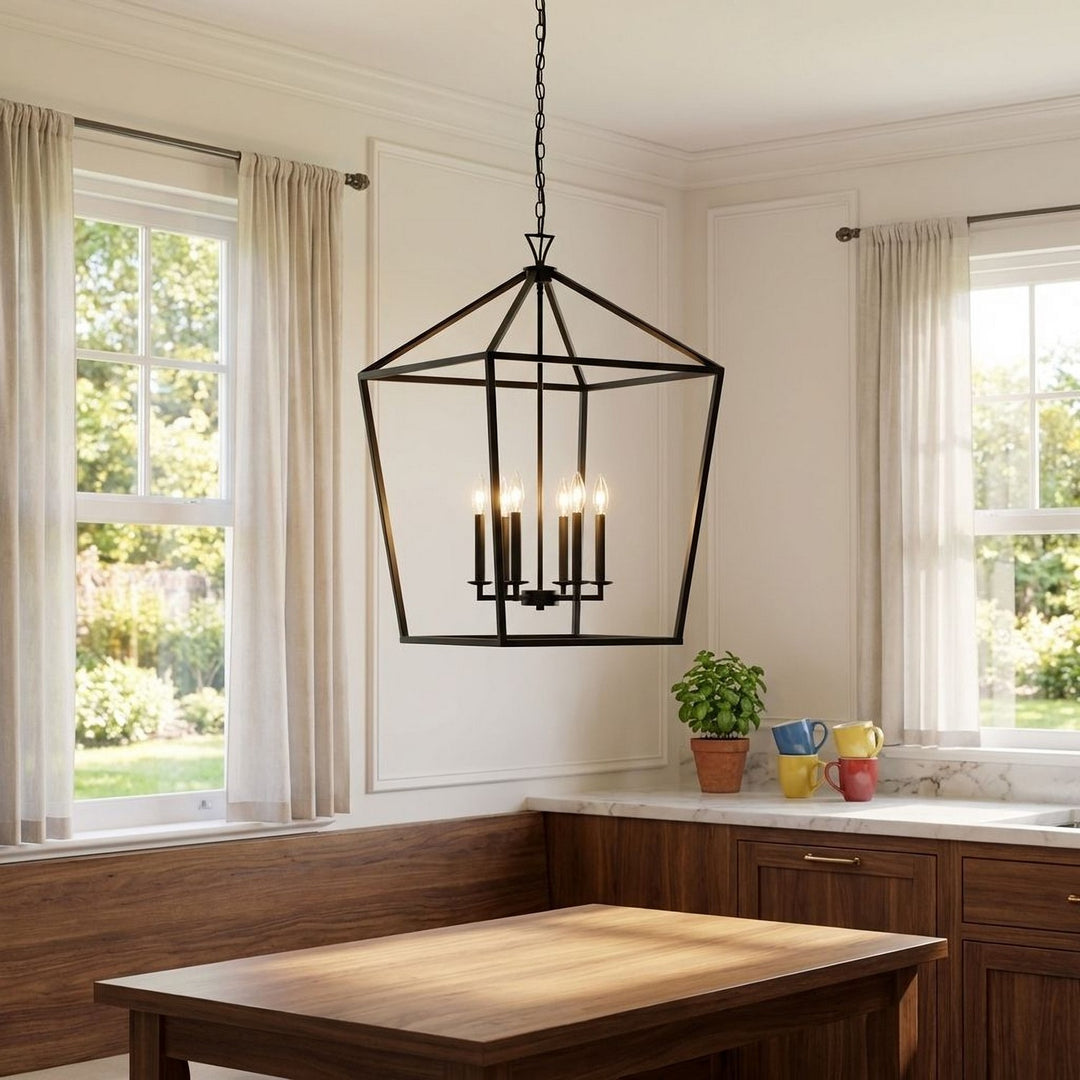 Savoy House - 3-422-6-89 - Six Light Pendant - Townsend - Matte Black