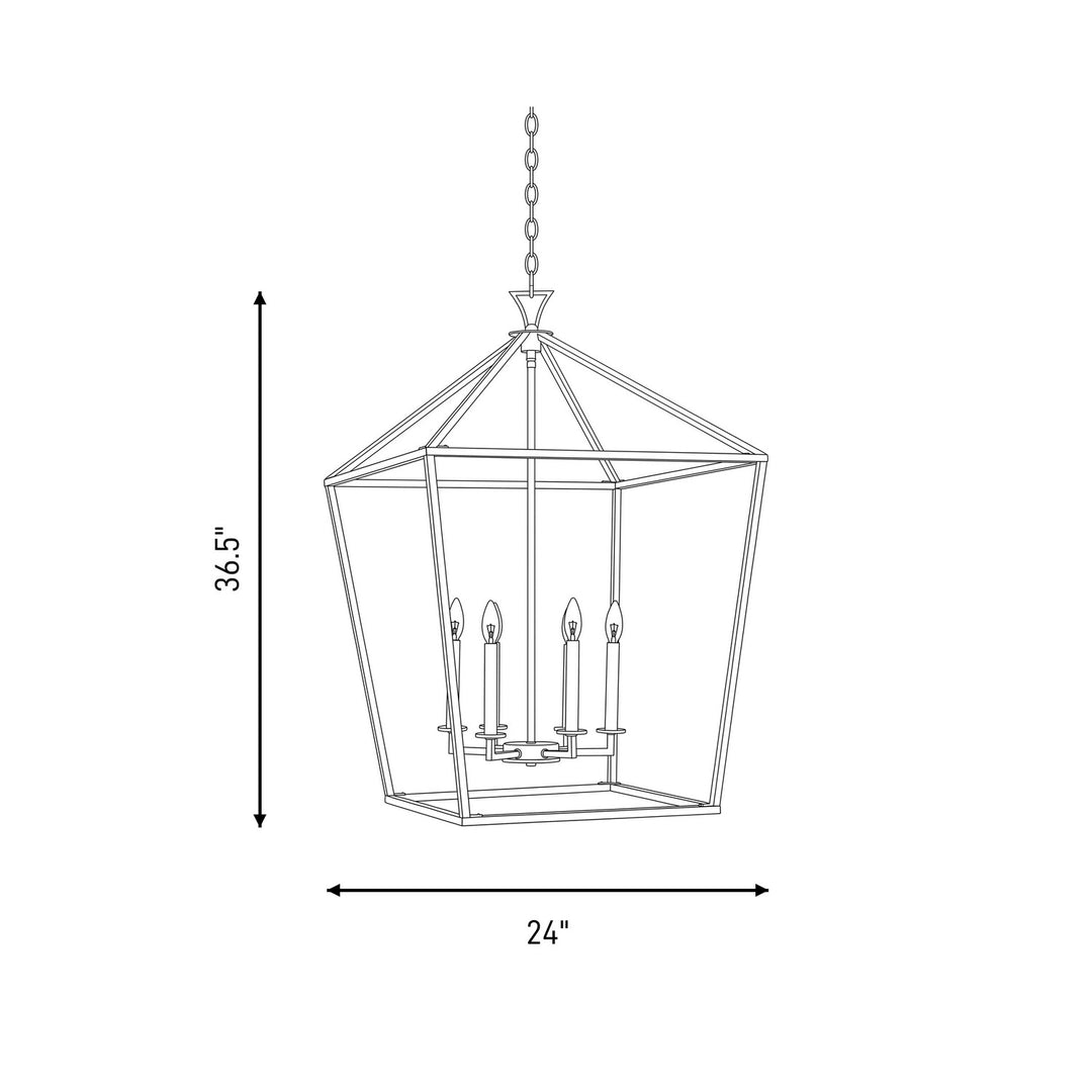 Savoy House - 3-422-6-89 - Six Light Pendant - Townsend - Matte Black