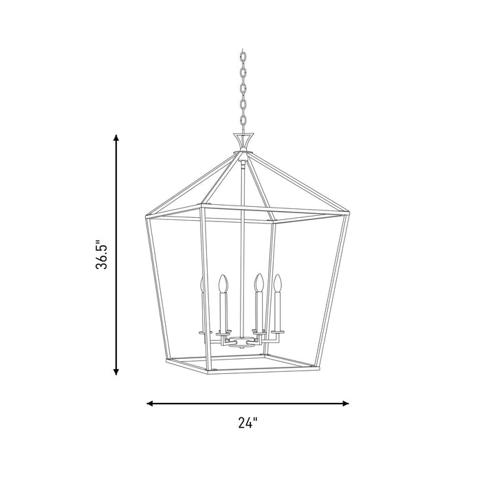 Savoy House - 3-422-6-SN - Six Light Pendant - Townsend - Satin Nickel