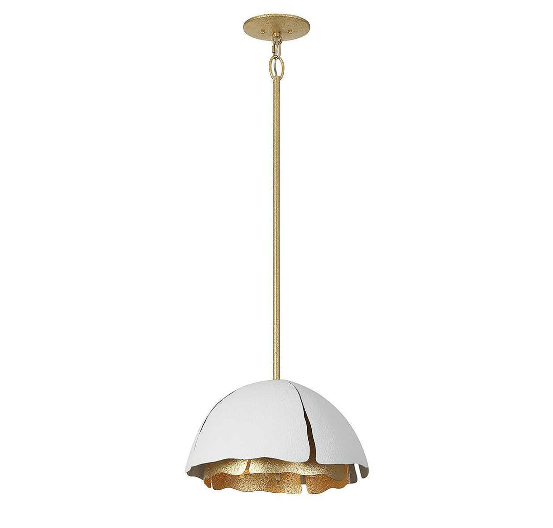 Savoy House - 7-1398-3-14 - Three Light Pendant - Brewster - Cavalier Gold w/Royal White