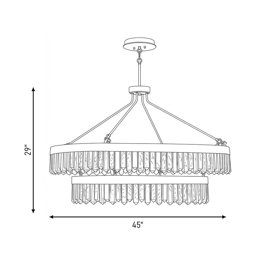 Savoy House - 7-1622-117-322 - LED Pendant - Landon - Warm Brass