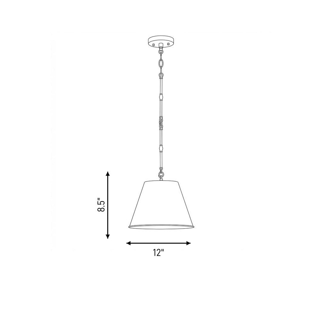 Savoy House - 7-232-1-322 - One Light Pendant - Alden - Warm Brass