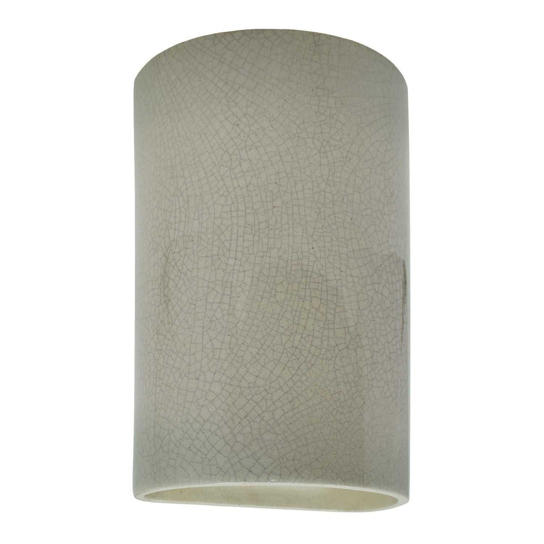 Ambiance LED Wall Sconce in Celadon Green Crackle Justice Designs