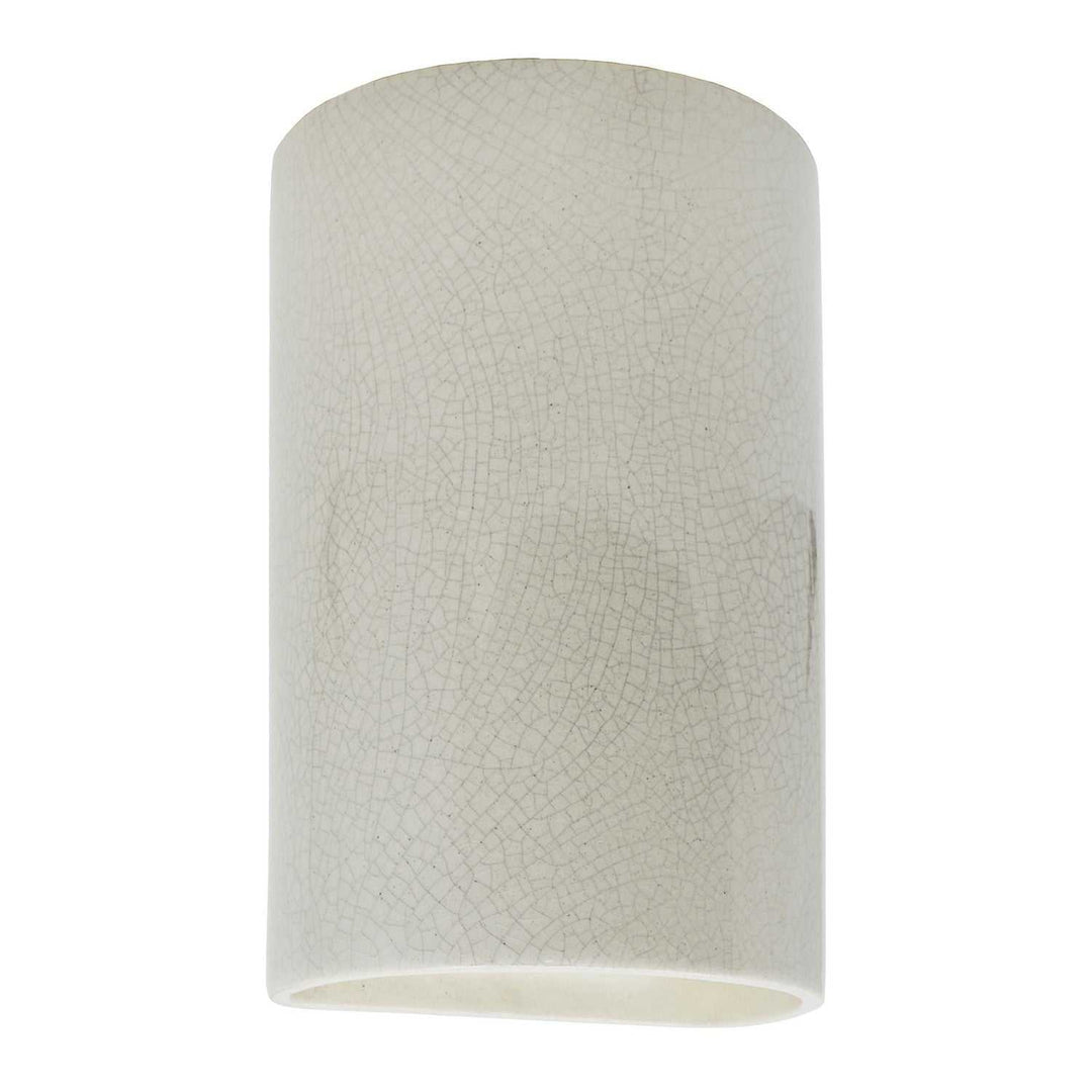 Ambiance Wall Sconce in White Crackle Justice Designs