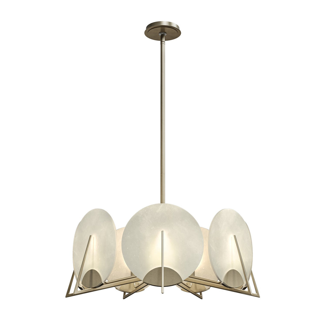Hubbardton Forge Canada - 131059-SKT-MULT-84-AR - Seven Light Pendant - Callisto - Soft Gold