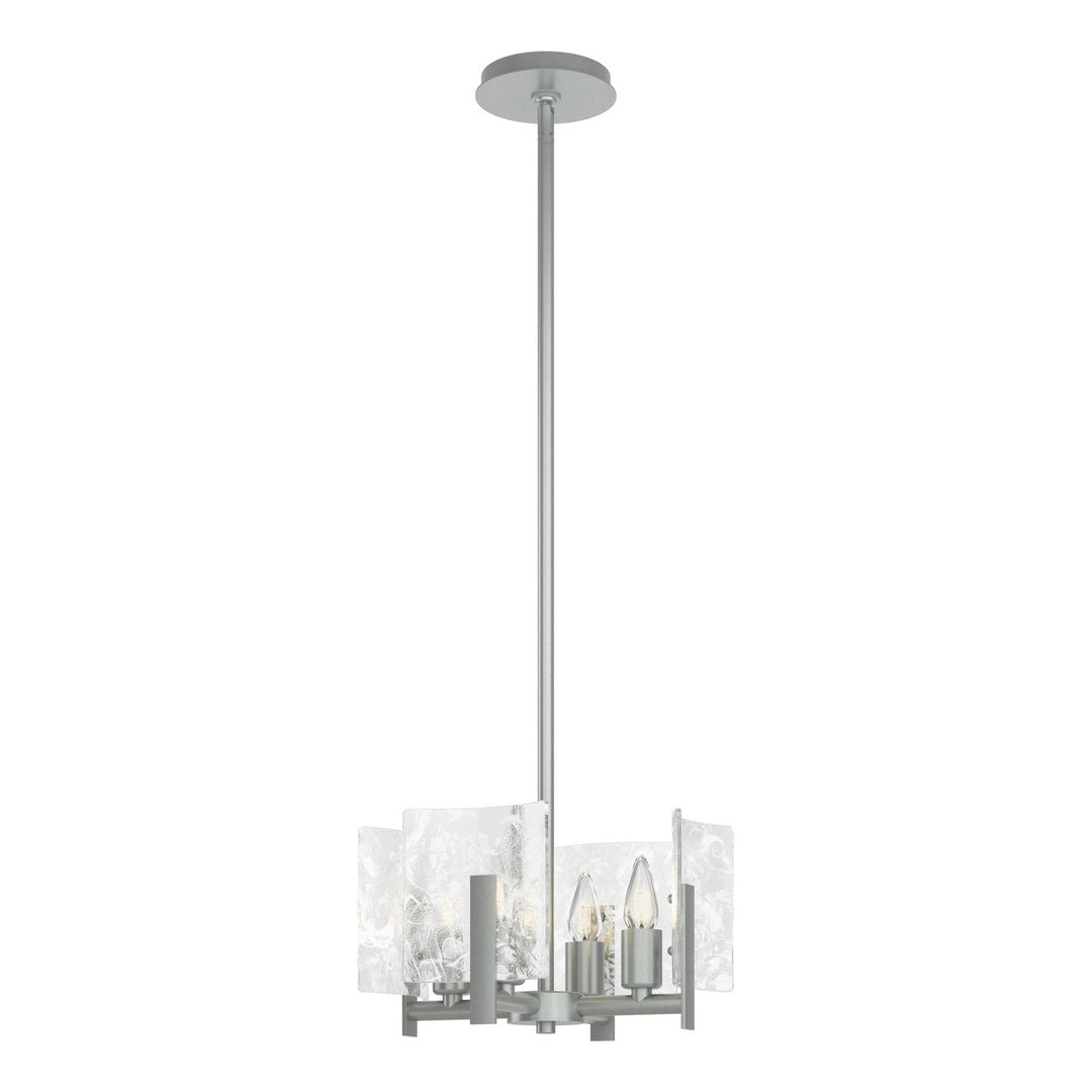 Hubbardton Forge Canada - 131060-SKT-MULT-82-YR0719 - Four Light Semi-Flush/Pendant - Arc - Vintage Platinum