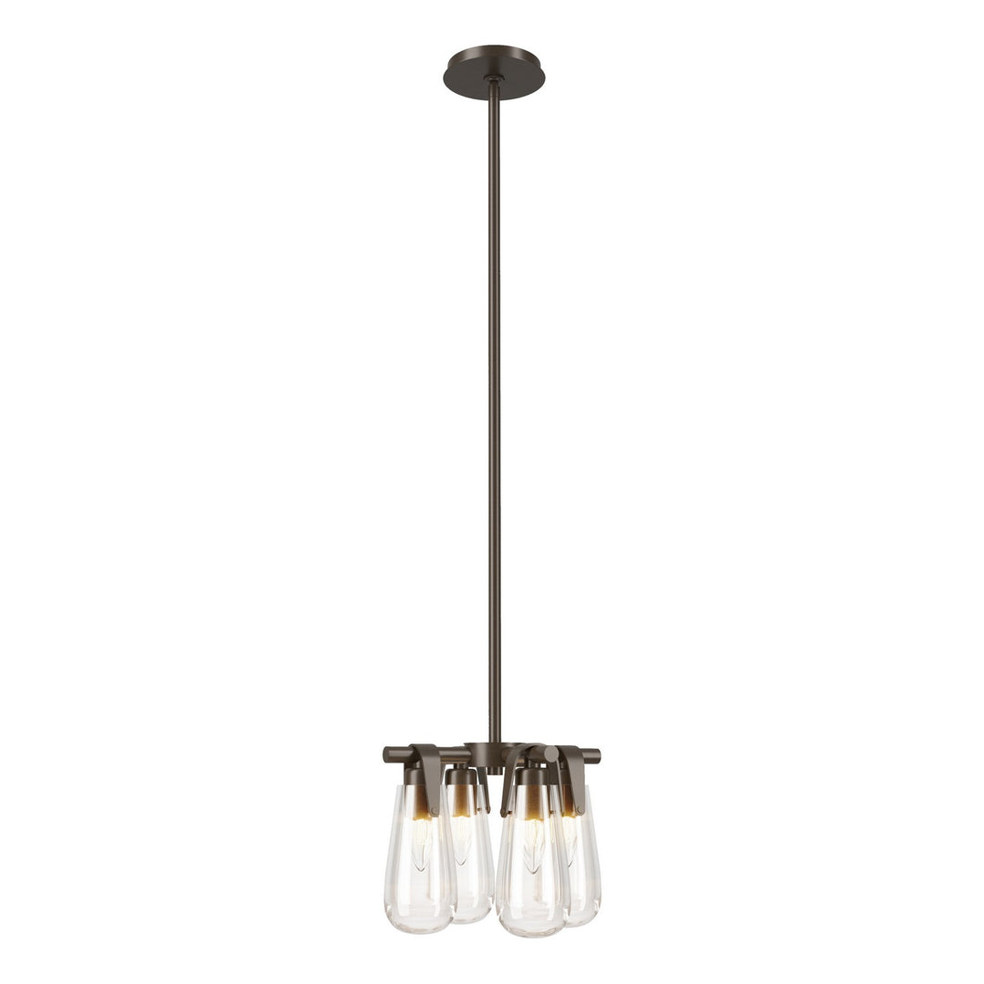 Eos Four Light Semi-Flush/Pendant in Bronze - available from The Lighting Shoppe, trusted by Canadian homeowners