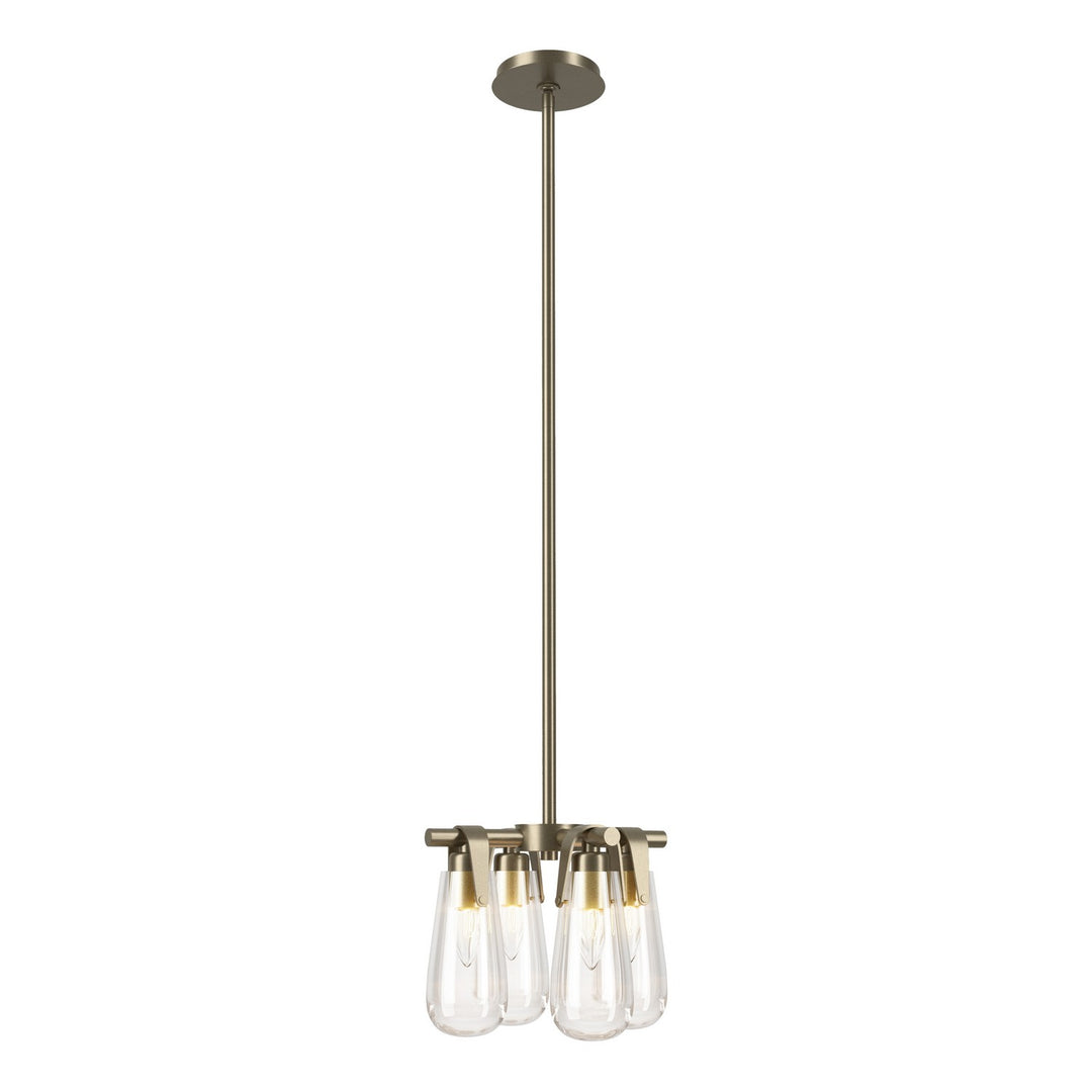 Eos Four Light Semi-Flush/Pendant in Soft Gold - available from The Lighting Shoppe, trusted by Canadian homeowners