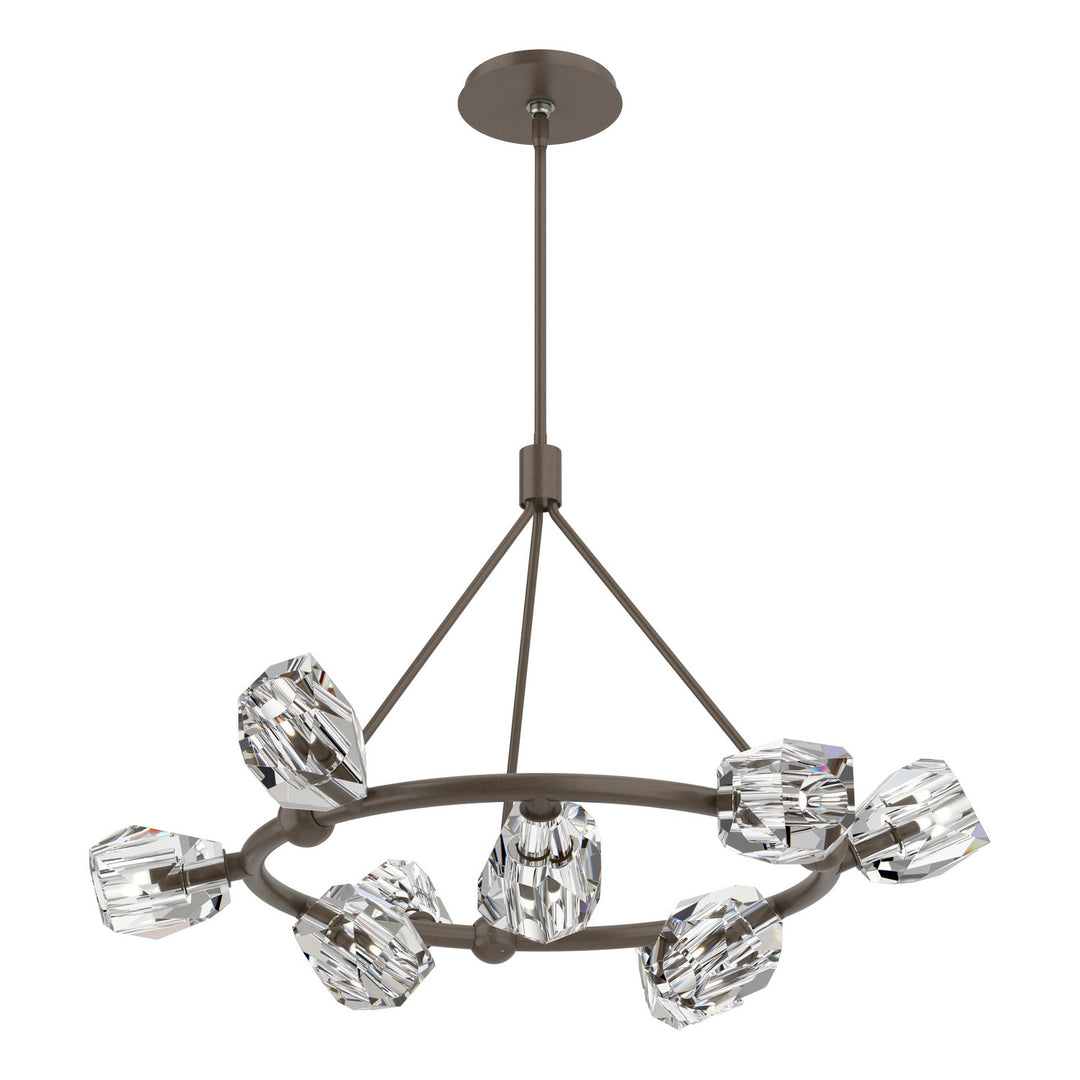 Hubbardton Forge Canada - 131067-SKT-MULT-05-CR - Nine Light Pendant - Gatsby - Bronze