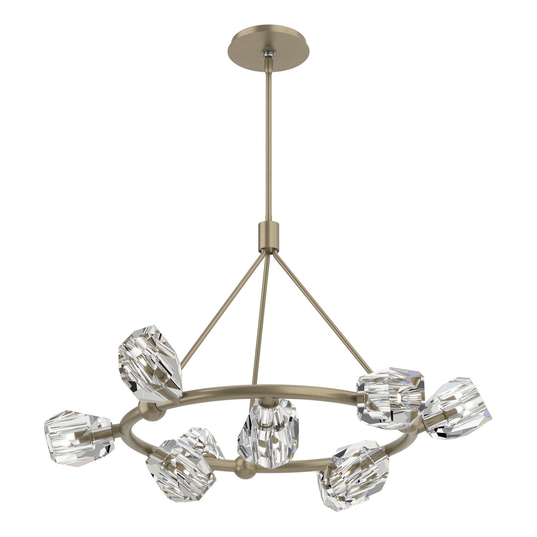 Hubbardton Forge Canada - 131067-SKT-MULT-84-CR - Nine Light Pendant - Gatsby - Soft Gold