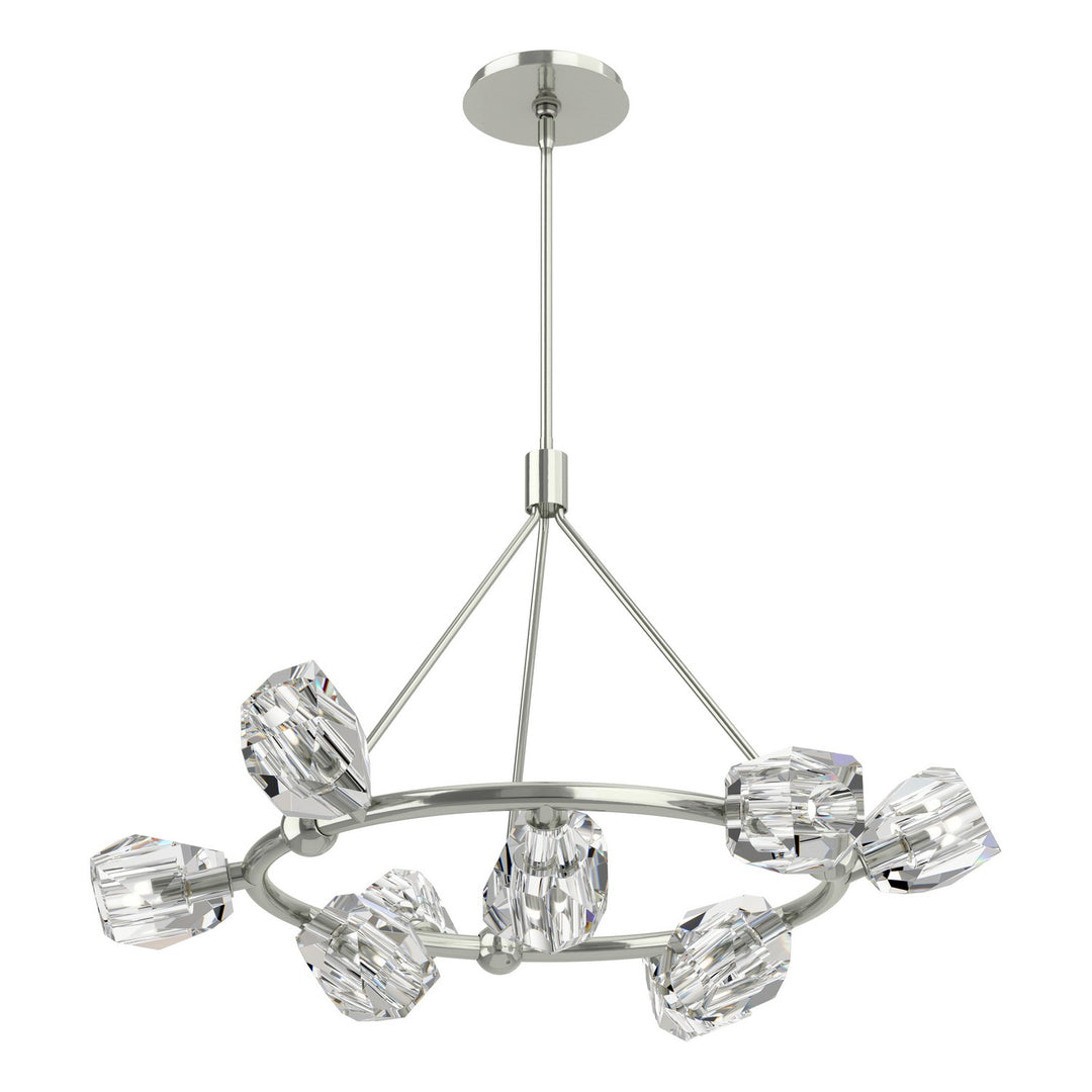 Hubbardton Forge Canada - 131067-SKT-MULT-85-CR - Nine Light Pendant - Gatsby - Sterling