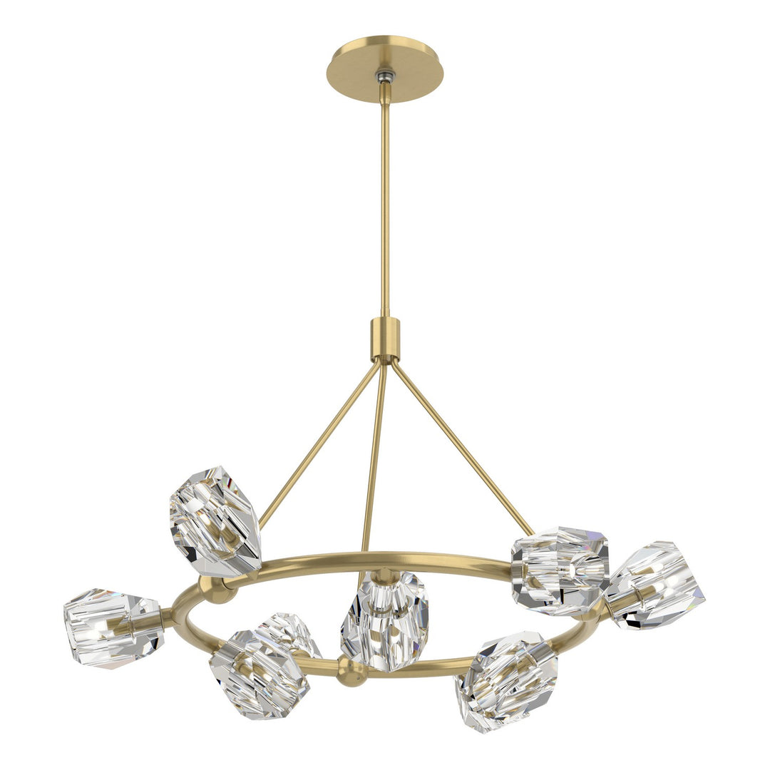 Hubbardton Forge Canada - 131067-SKT-MULT-86-CR - Nine Light Pendant - Gatsby - Modern Brass