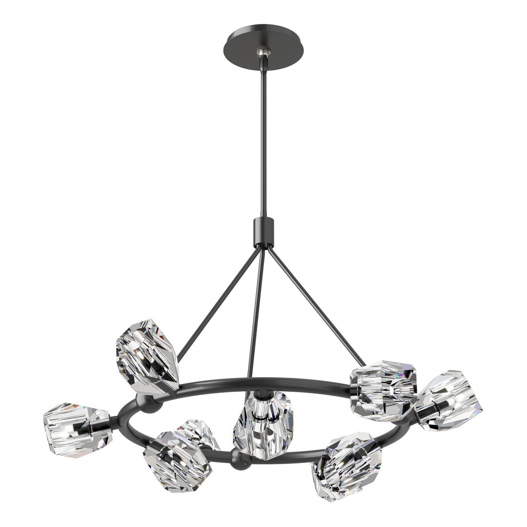 Hubbardton Forge Canada - 131067-SKT-MULT-89-CR - Nine Light Pendant - Gatsby - Ink