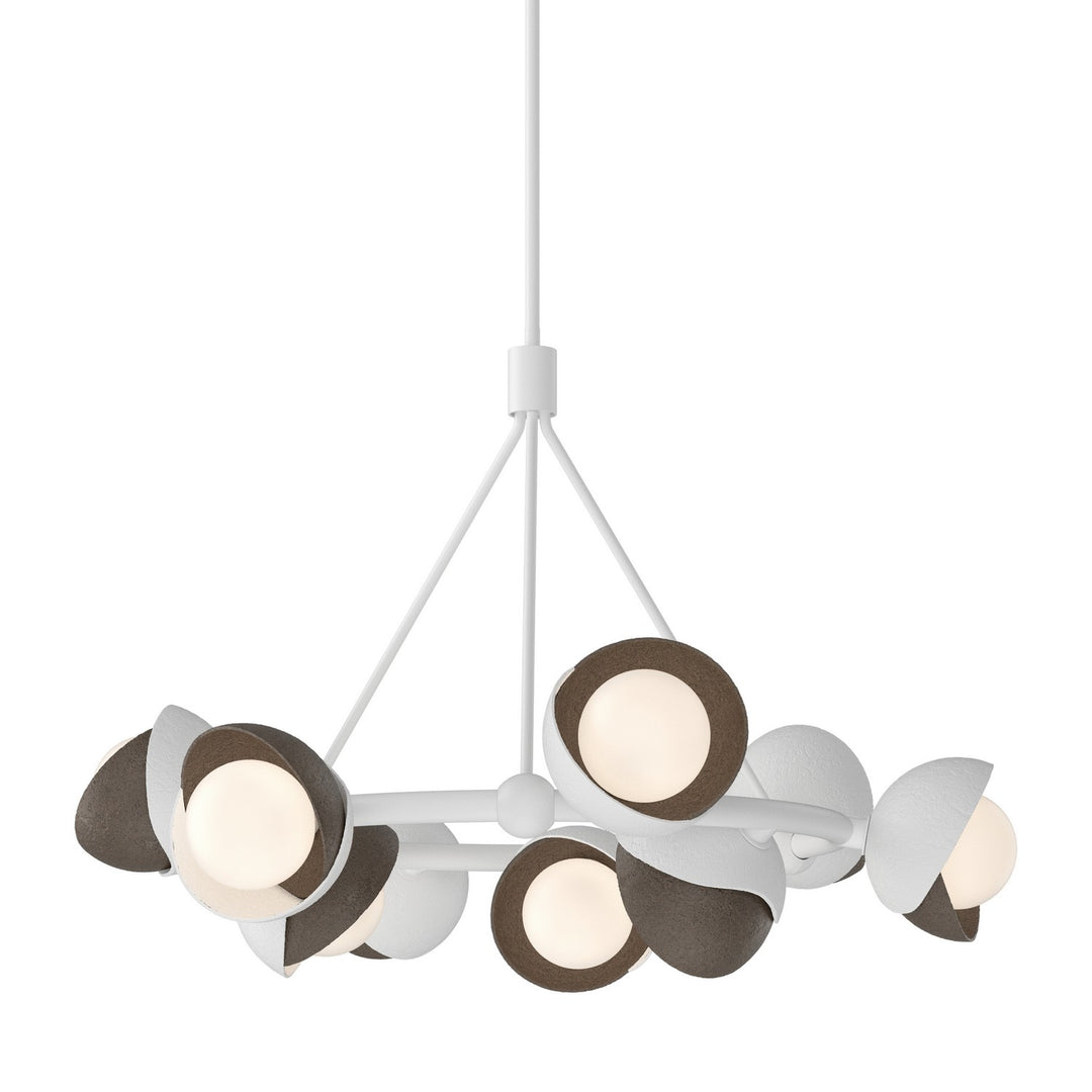Hubbardton Forge Canada - 131068-SKT-MULT-02-05-GG0711 - Nine Light Pendant - Brooklyn - White