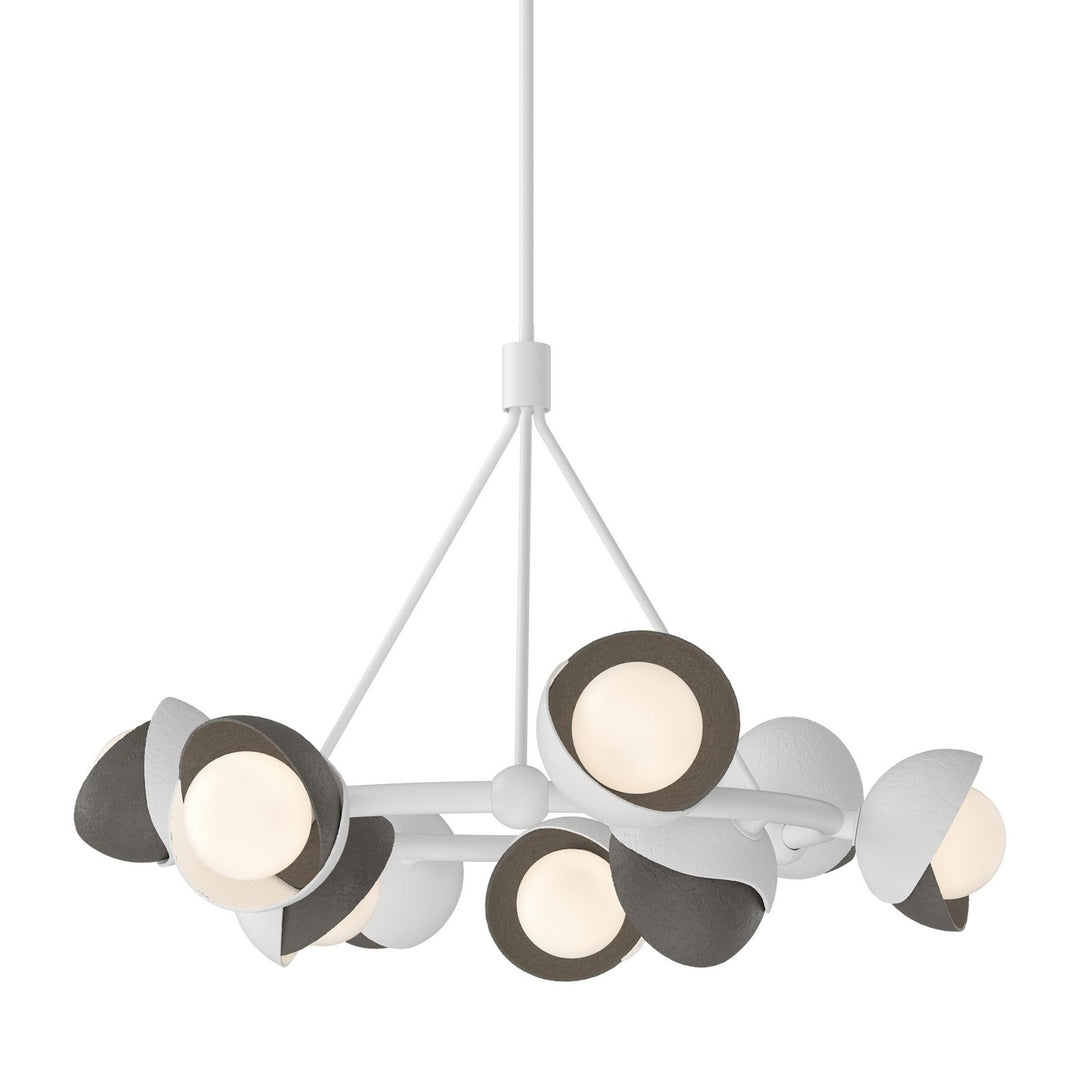 Hubbardton Forge Canada - 131068-SKT-MULT-02-07-GG0711 - Nine Light Pendant - Brooklyn - White