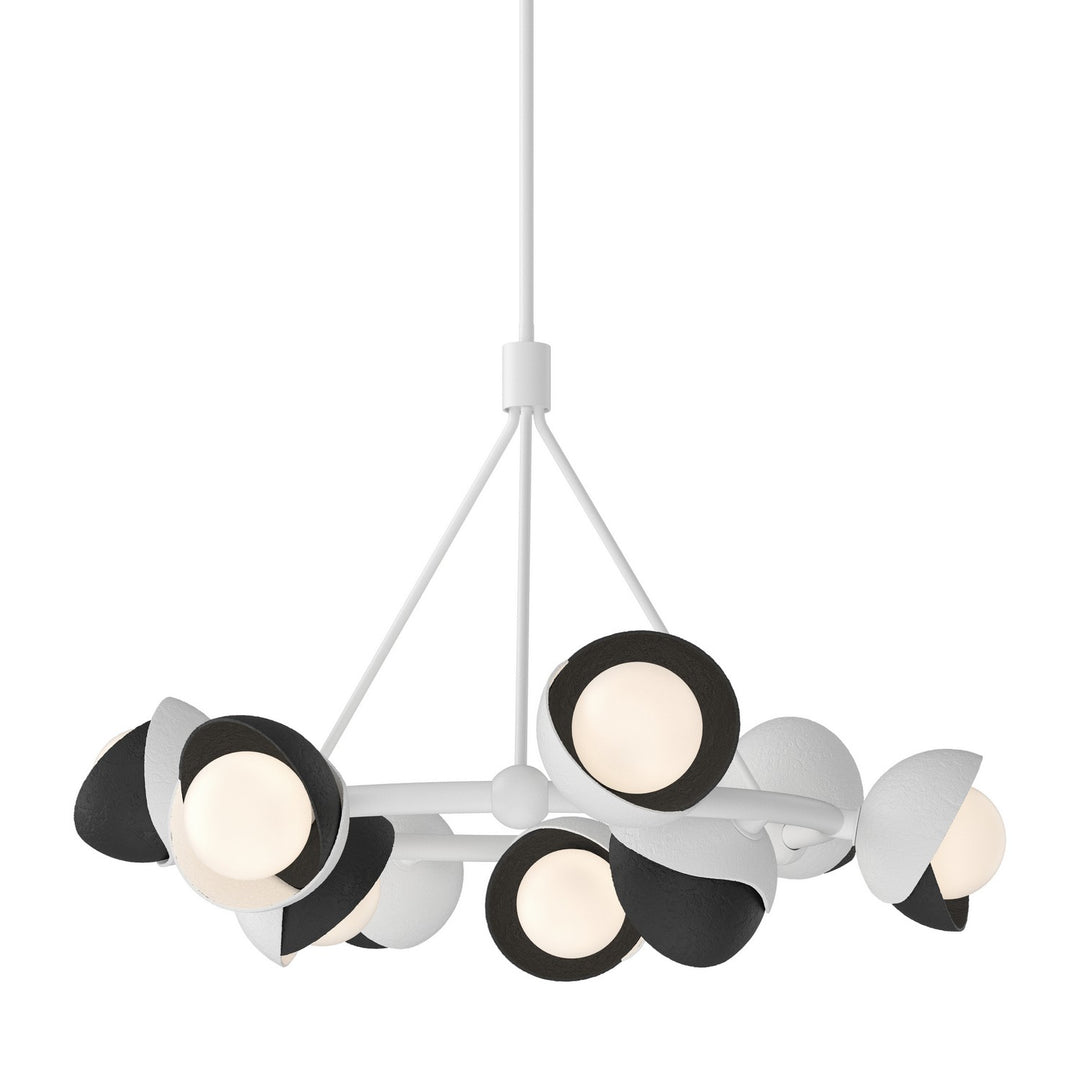 Hubbardton Forge Canada - 131068-SKT-MULT-02-10-GG0711 - Nine Light Pendant - Brooklyn - White