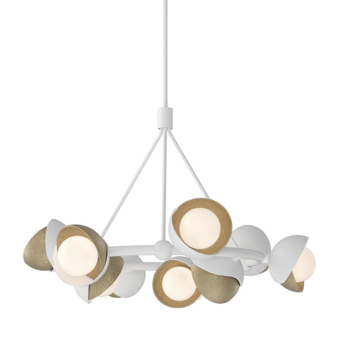 Hubbardton Forge Canada - 131068-SKT-MULT-02-84-GG0711 - Nine Light Pendant - Brooklyn - White