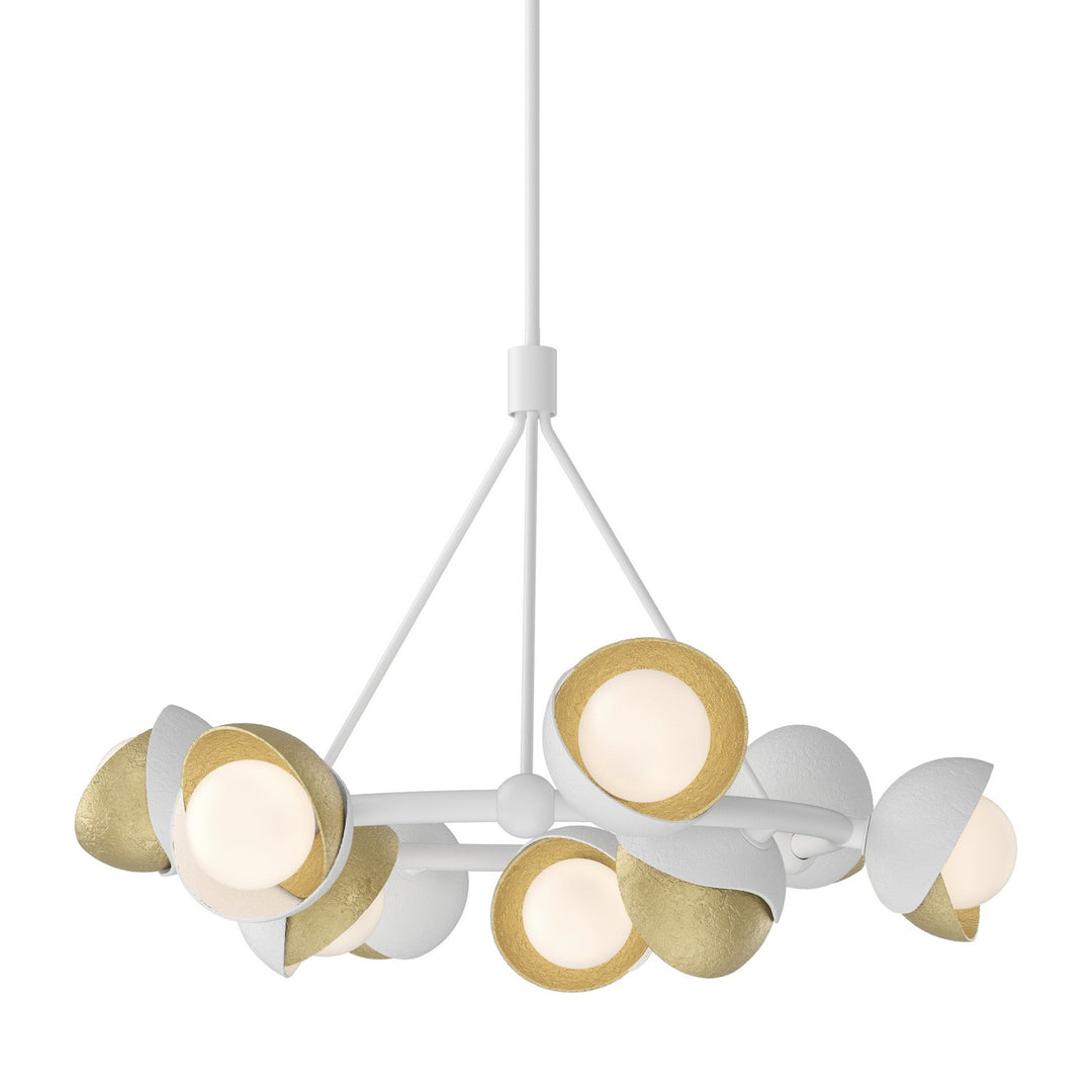 Hubbardton Forge Canada - 131068-SKT-MULT-02-86-GG0711 - Nine Light Pendant - Brooklyn - White