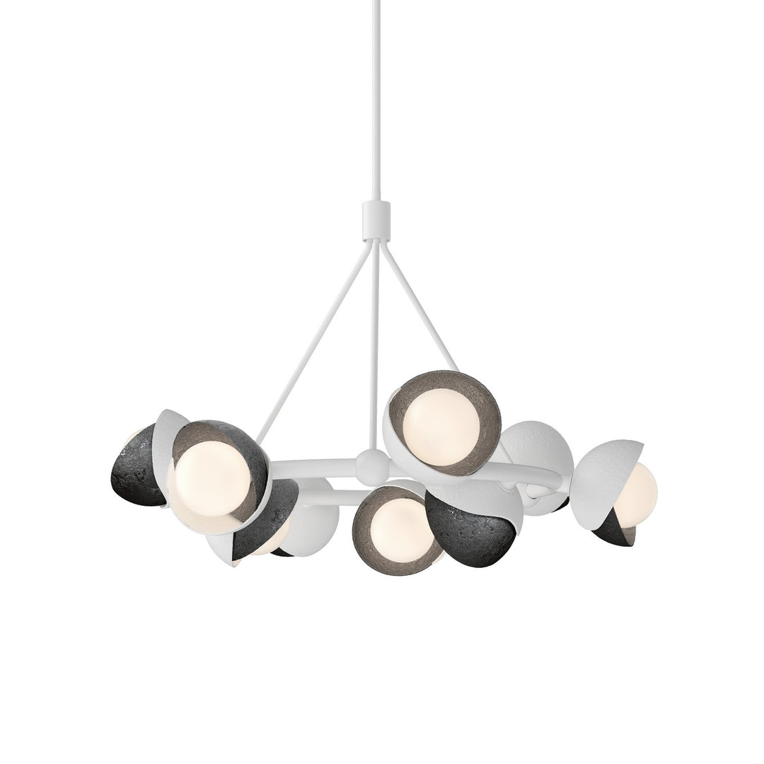 Hubbardton Forge Canada - 131068-SKT-MULT-02-89-GG0711 - Nine Light Pendant - Brooklyn - White