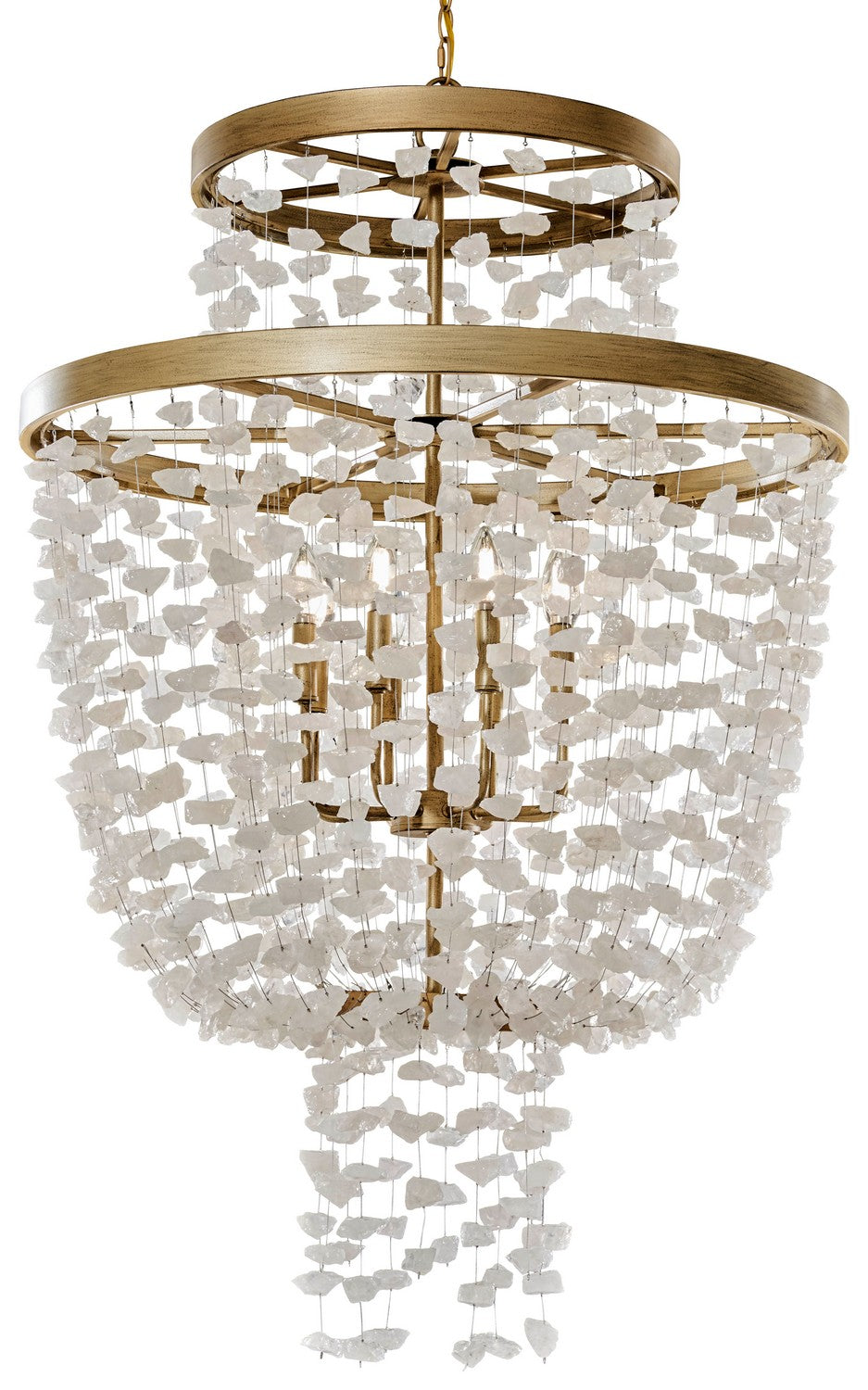 Stonybrook by Robin Baron Eight Light Pendant in Harvest Gold - available from The Lighting Shoppe, trusted by Canadian homeowners