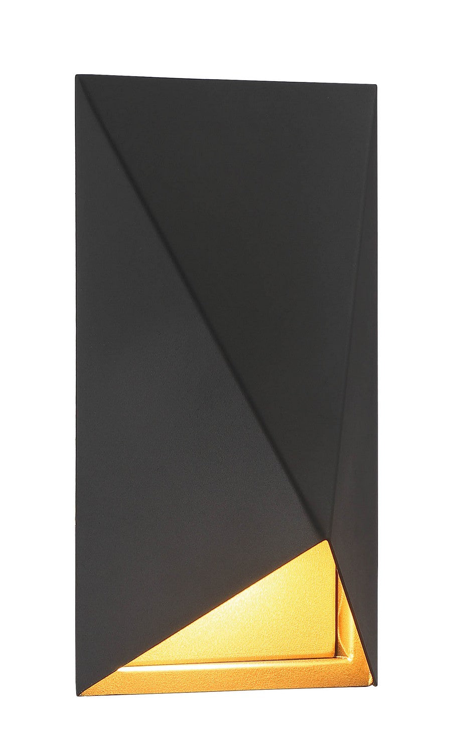 Peekaboo LED Wall Sconce in Sand Coal With Sand Gold Highlights - available from The Lighting Shoppe, trusted by Canadian homeowners