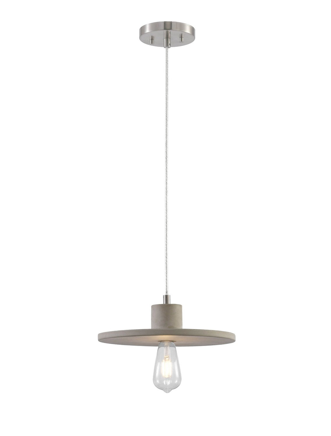 Sima One Light Pendant in Burnished Nickel - available from The Lighting Shoppe, trusted by Canadian homeowners