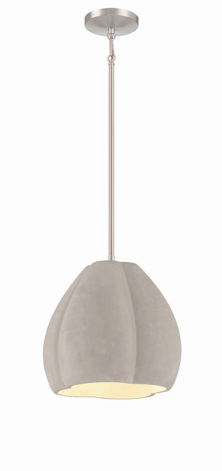 Sima One Light Pendant in Burnished Nickel - available from The Lighting Shoppe, trusted by Canadian homeowners