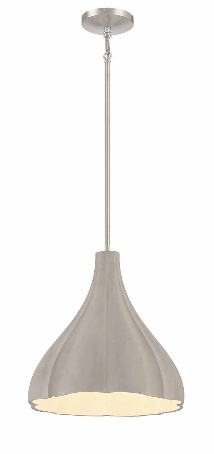 Sima One Light Pendant in Burnished Nickel - available from The Lighting Shoppe, trusted by Canadian homeowners