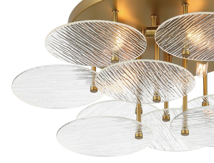 Minka-Lavery - 1124-695 - Four Light Flush Mount - Artze - Soft Brass
