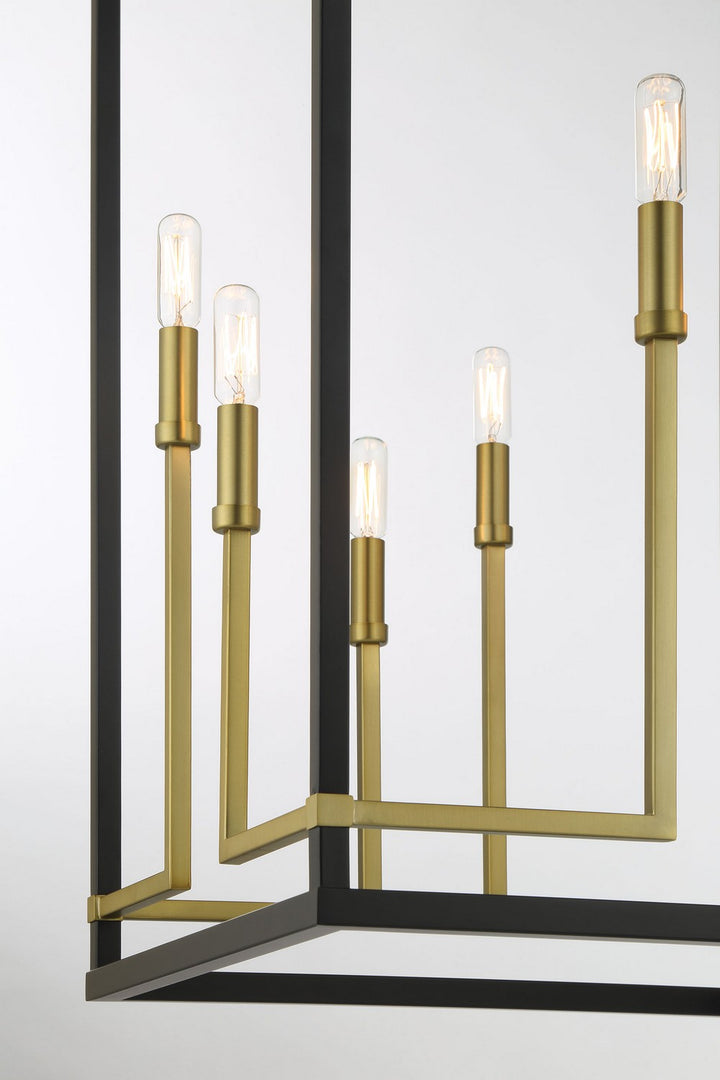 Minka-Lavery - 2117-726 - Eight Light Pendant - UNION ESTATES - Coal And Soft Brass