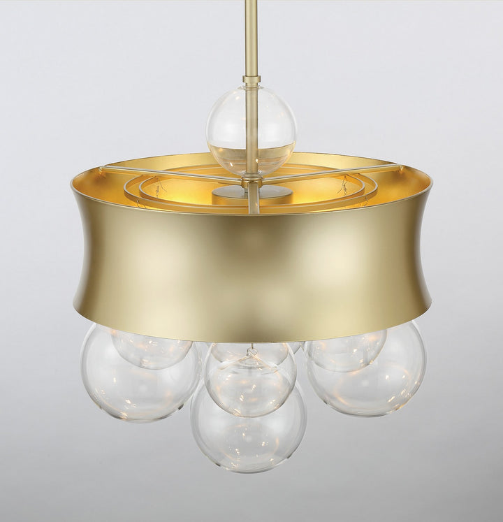 Minka-Lavery - 5195-697 - Three Light Convertible Pendant - Verdi Square by Robin Baron - Soft Gold