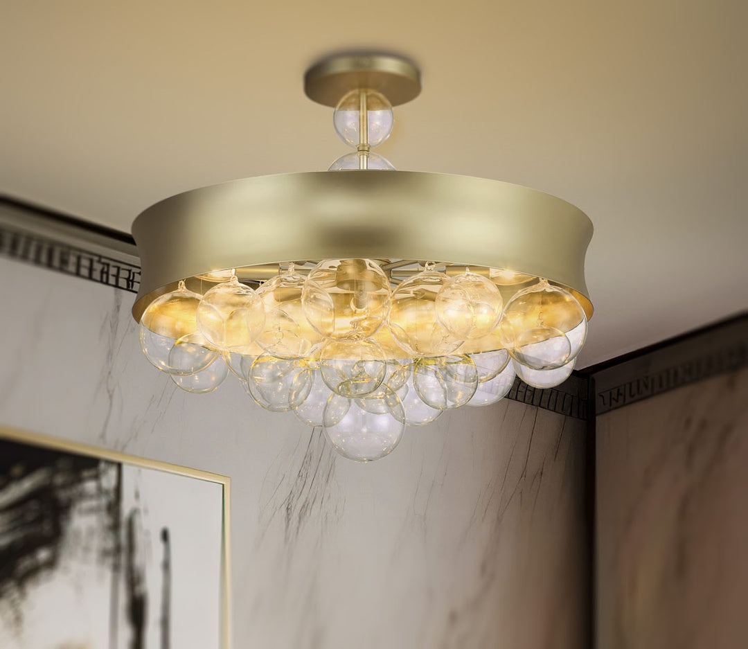 Minka-Lavery - 5197-697 - Eight Light Convertible Pendant - Verdi Square by Robin Baron - Soft Gold