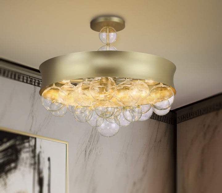 Minka-Lavery - 5197-697 - Eight Light Convertible Pendant - Verdi Square by Robin Baron - Soft Gold