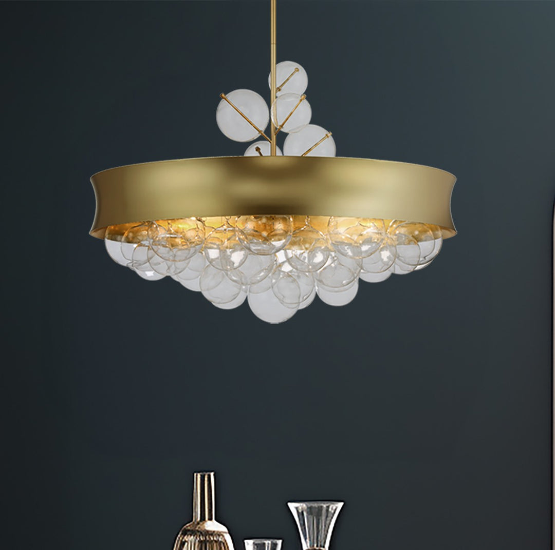 Minka-Lavery - 5198-697 - Eight Light Convertible Pendant - Verdi Square by Robin Baron - Soft Gold
