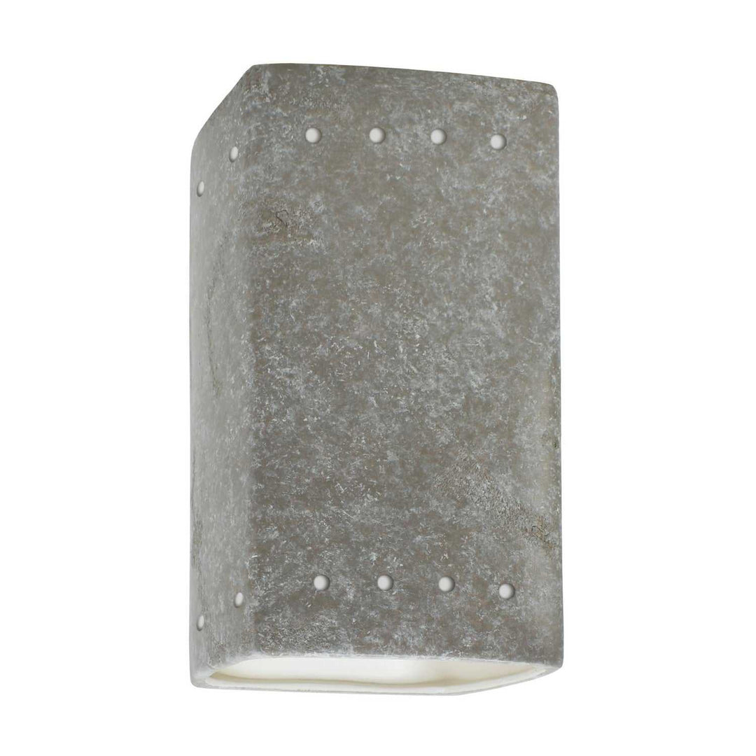 Ambiance LED Wall Sconce in Mocha Travertine Justice Designs
