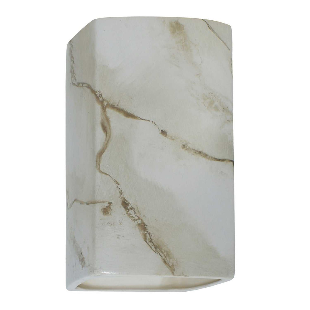 Ambiance LED Wall Sconce in Carrara Marble Justice Designs