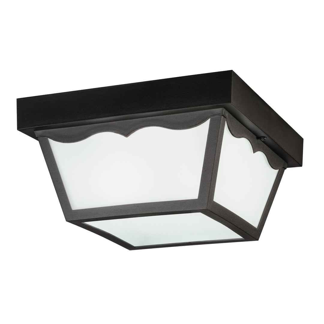 Kichler Canada - 9322BK - Two Light Outdoor Ceiling Mount - Outdoor Plastic Fixtures - Black