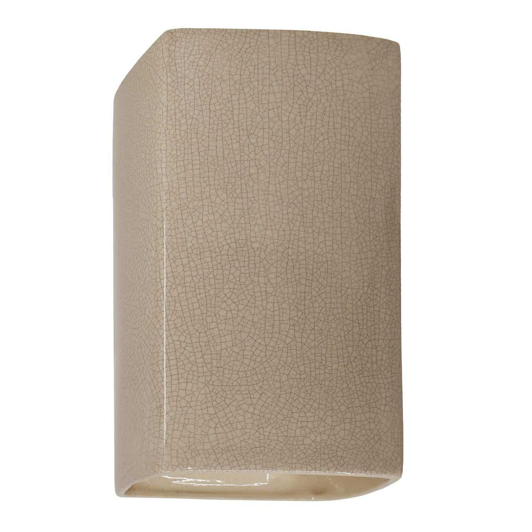 Ambiance LED Wall Sconce in Sienna Brown Crackle Justice Designs