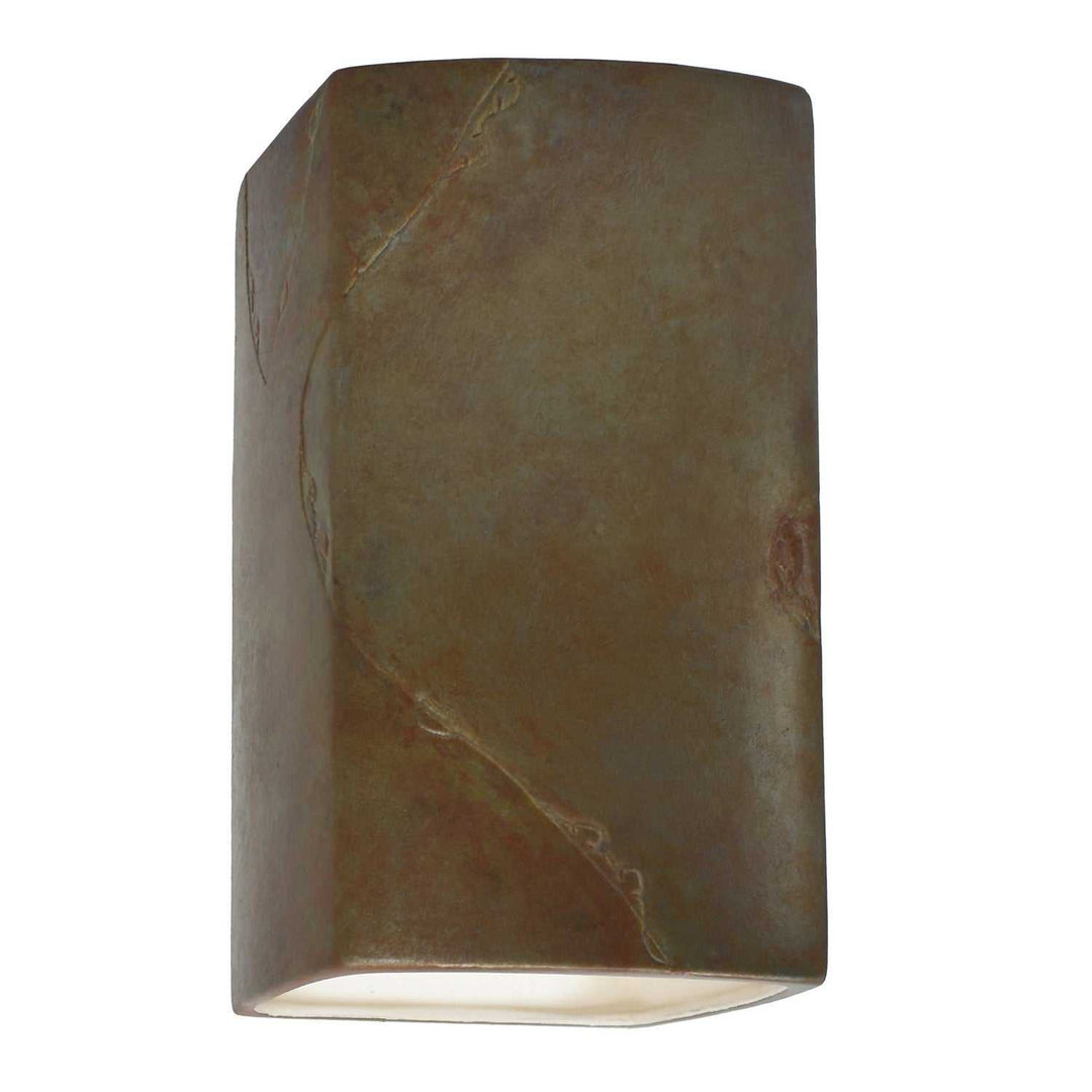 Ambiance LED Wall Sconce in Tierra Red Slate Justice Designs