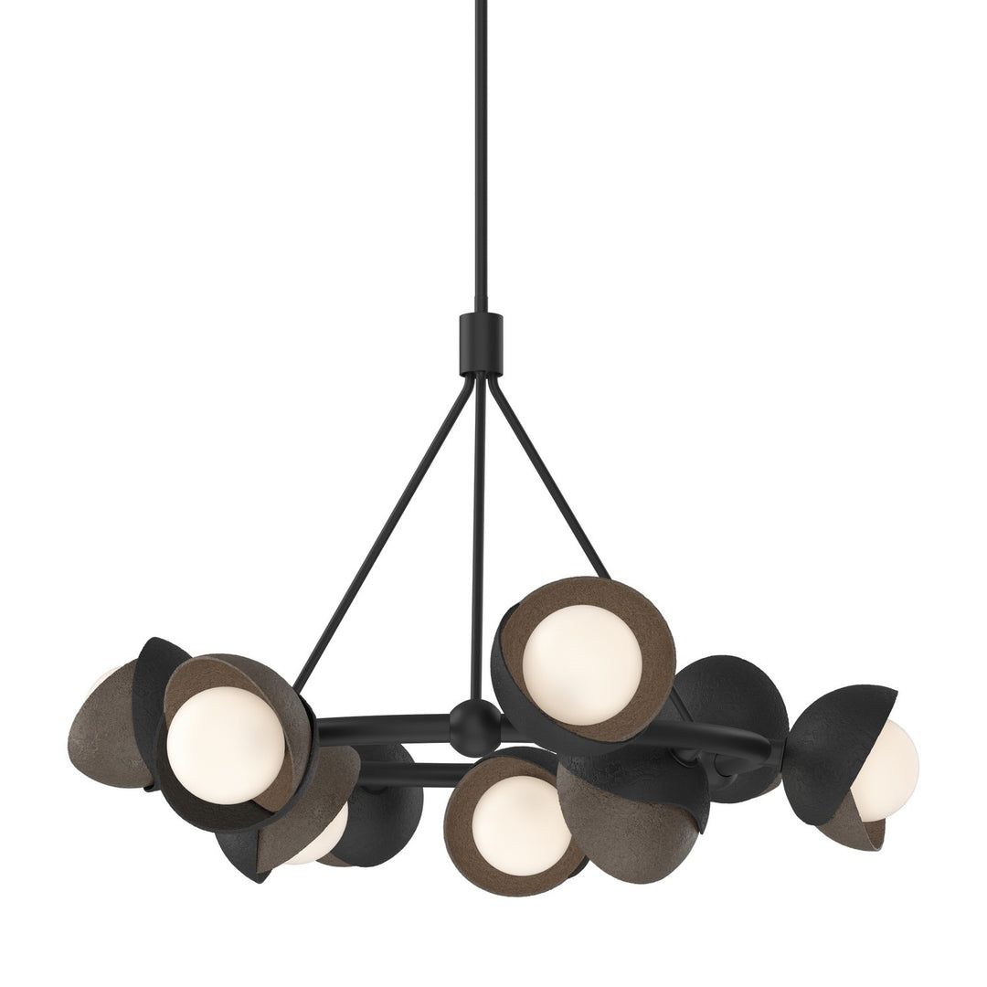 Hubbardton Forge Canada - 131068-SKT-MULT-10-05-GG0711 - Nine Light Pendant - Brooklyn - Black