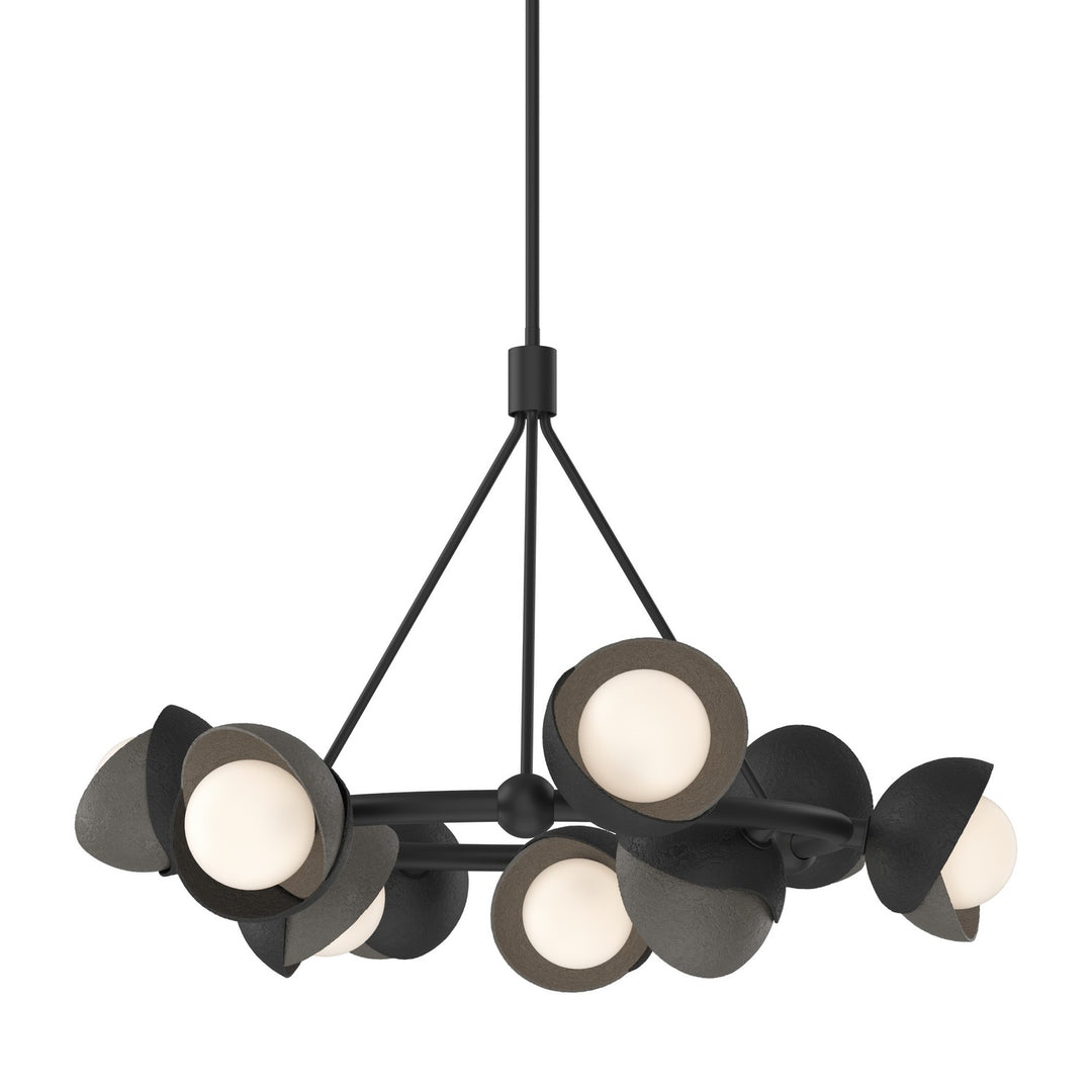 Hubbardton Forge Canada - 131068-SKT-MULT-10-07-GG0711 - Nine Light Pendant - Brooklyn - Black