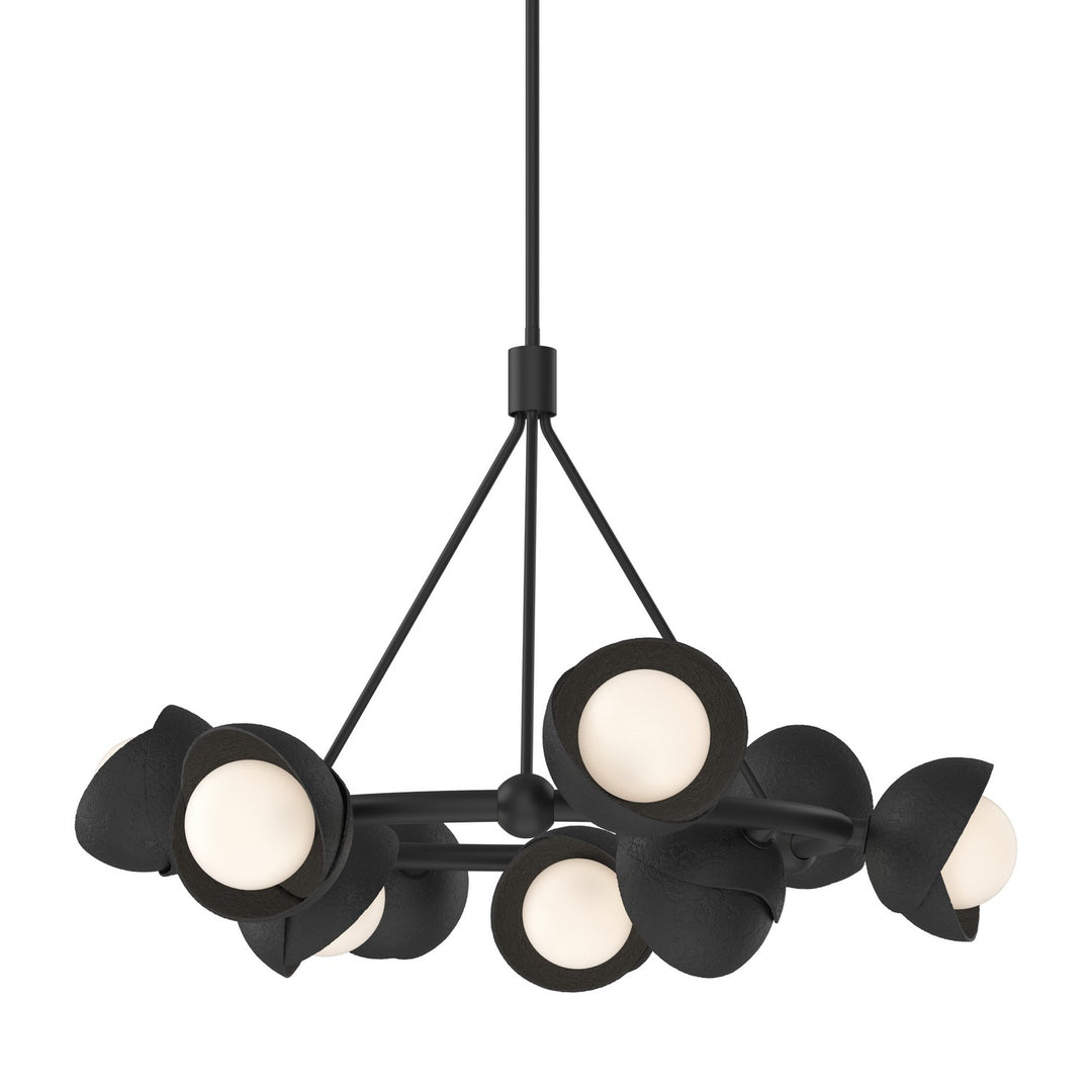 Hubbardton Forge Canada - 131068-SKT-MULT-10-10-GG0711 - Nine Light Pendant - Brooklyn - Black