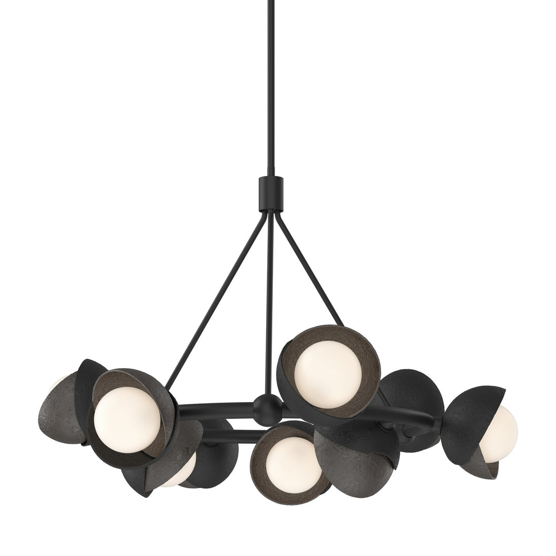 Hubbardton Forge Canada - 131068-SKT-MULT-10-14-GG0711 - Nine Light Pendant - Brooklyn - Black